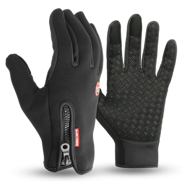 ROCKBROS Winter Full Finger Gloves Fleece Windproof Warm Touch Screen Gloves